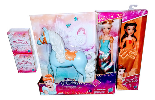 Disney Princesas Cenicienta Y Mayor + Bella Y 2 Regalos