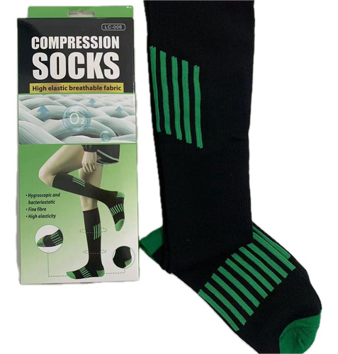 Medias De Compresion Unisex Reduce Fatiga Lc-006