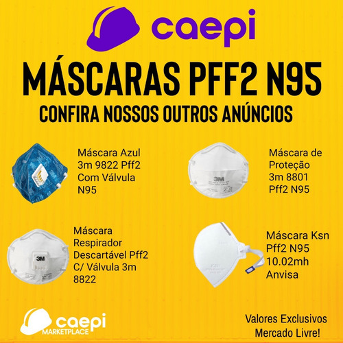 Imagem 7 de 7 de 10 Máscara Respirador 3m Pff2 Aura 9320 N95 - C/ Nota Fiscal