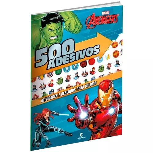 500 Adesivos Pkxd, Naruto, Princesas, Vingadores Livro De