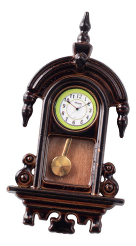 1:12 Dollhouse En Miniatura Reloj Roman Mini Pendulum Reloj
