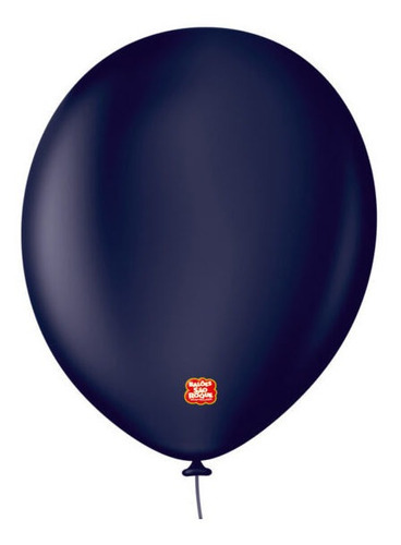 Balão Profissional Premium Uniq 16 40cm - Cores - 10 Un Cor Azul Navy