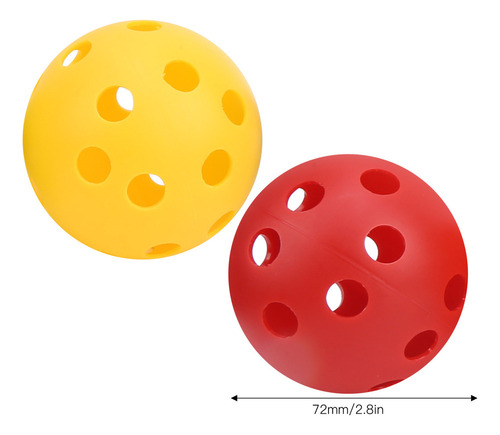 Pelotas De Plástico Huecas De 72 Mm Y 26 Hoyos Para Práctica