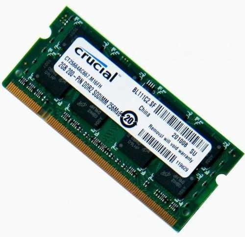 Memória RAM  2GB 1 Crucial CT25664AC667