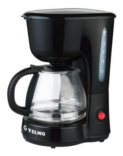 Cafetera Yelmo Desayuno CA-7103 semi automática negra de filtro 220V