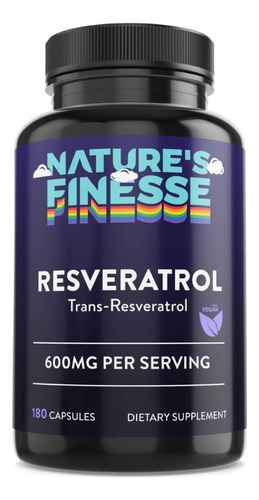 Resveratrol 600mg 180 Cápsulas - U - Unidad A $1272