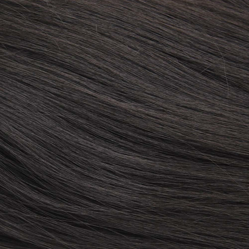 Peluca Larga Rizada Negra Natural Con Flequillo Para Mujer