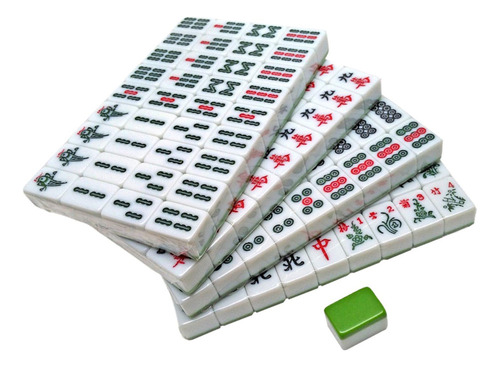 Juego De Mahjong Fichas De Tamaño Completo Juegos De Blanco