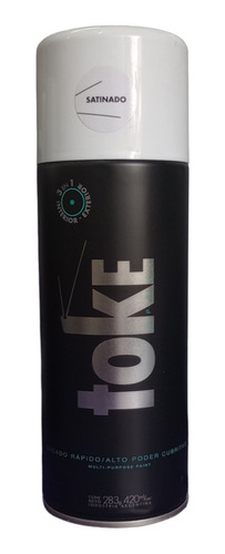 Pintura Aerosol Toke Esmalte 3 En 1 Int/ext X 420ml Colores Color Blanco Satinado