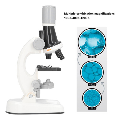 Kit De Microscopio For Niños Con Microscopio Led 1200x Con