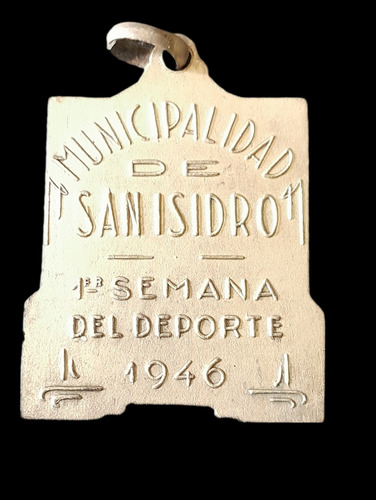 Antigua Medalla Deportiva Año 1946 (Usado)