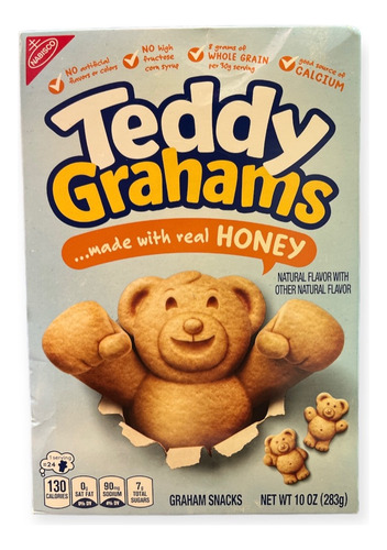 Teddy Grahams Honey Graham Snacks, 283 G 
