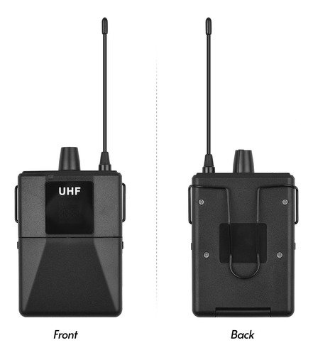 Sistema De Micrófono Inalámbrico Uhf Con 2 Body-pack Lavalie