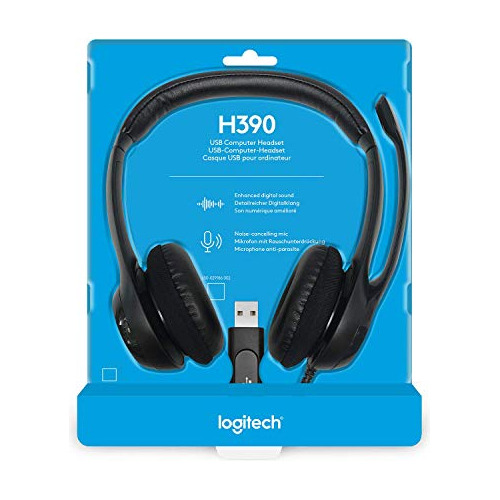 Auriculares H390 Logitech Usb+micrófono Con Cancelación De R