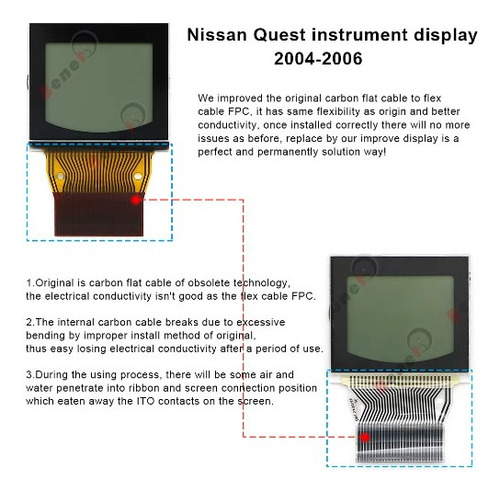 Panel Instrumentos Pantalla Lcd Pantalla Tablero Para Nissa