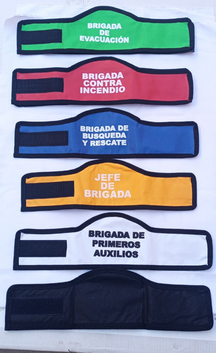 Juego Con 5 Piezas  Brazalete Para Brigadas De Emergencia