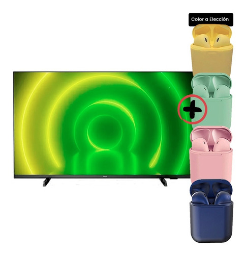 Smart Tv Philips 7000 Series Led 4k 50   + Auriculares In