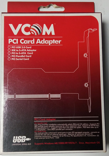 Tarjeta Pci Puerto Paralelo Para Impresora Vcom