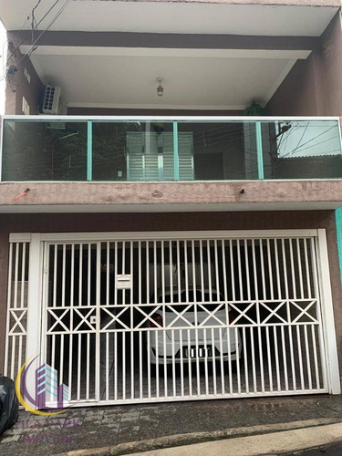 Imagem 1 de 16 de Sobrado Com 3 Dormitórios Sendo 1 Suíte, Churrasqueira, 2 Vagas Com Portão Automatizado - Vila Da Oportunidade - Carapicuíba/sp - So0622