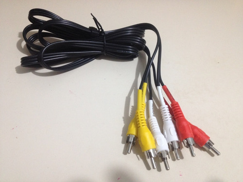 Cabo Audio/video Rca 2m Macho, Av Video Tv Lcd Led Dvd Sky