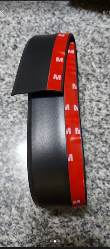 Lip Parachoques Delantero Universal 2.5mtsnegro Goma