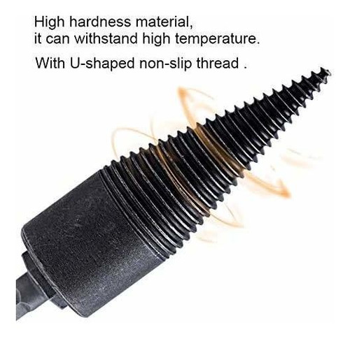 Buwico 1 Broca Divisor Leña Madera Cono Tornillo
