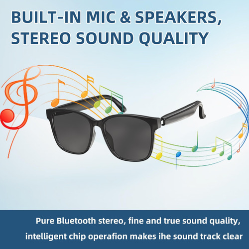 Gafas Inteligentes Traducción Inalámbricas Con Bluetooth