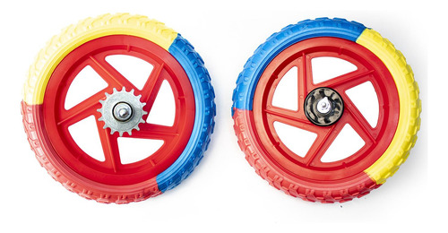 Juego De Llantas R12 Tricolor Sprocket Fijo