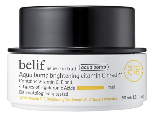 Crema Belif Aqua Bomb Con Vitamina C Y Acido Hialuronico
