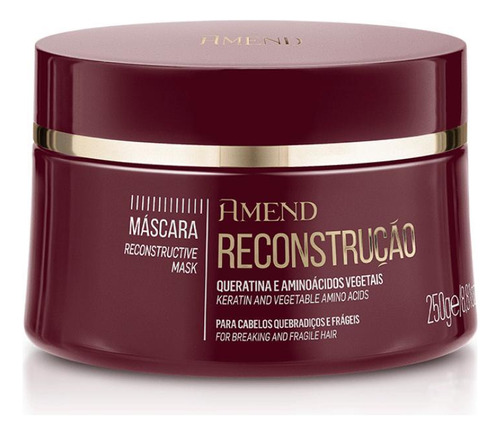 Mascara De Recontrução Essenciais Amend 250g