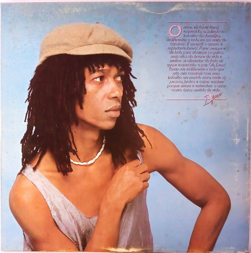 Lp Djavan Lilás - C/ Encarte - Disco Nunca Tocado
