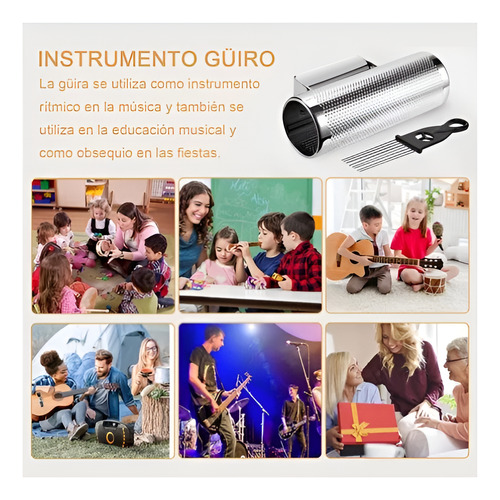 Instrument Metal Con Rascador Para Conciertos Live