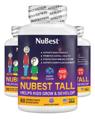 Formula Crecimiento De Altura Nubest Tall 2 A 9 Años 180 Ta