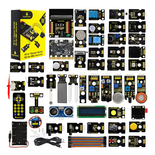 Keyestudio 45 Sensor Starter Kit Microbit Board V1.5 Para Ga