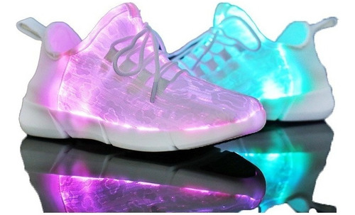 Zapatillas Casuales Unisex Con Luces Led De Siete Colores