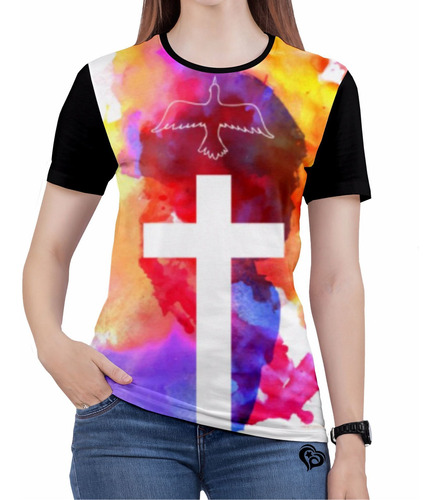 Camiseta Jesus Gospel Evangélica Feminina Roupas Infantil E7