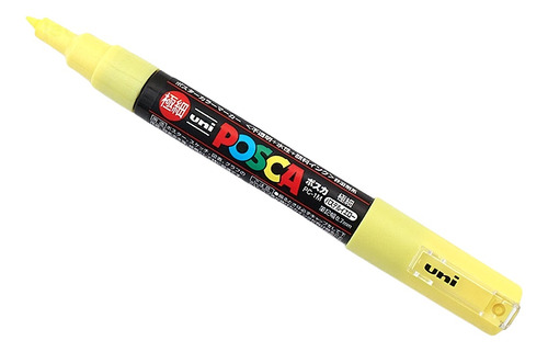 Lápices Posca Pc-1m Por Unidad Punta Fina 0.7mm Japones Color Pastel Amarillo