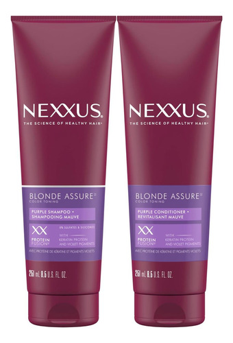 Shampoo E Condicionador Nexxus Blonde Assure Purple Color As