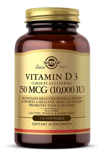 Solgar Vitamina D3 10.000 Iu - Uni - Unidad a $1574