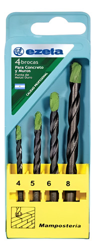 Set Juego Kit De Mechas 4 Piezas Ezeta Para Pared - Muro