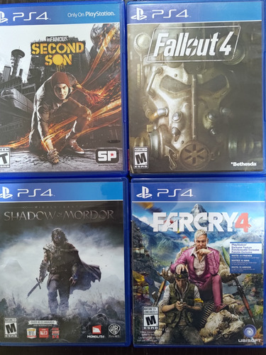 Infamous Fallout Shadow Of Mordor Farcry Ps4 