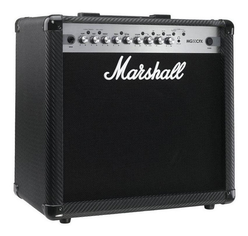 Imagem 1 de 3 de Amplificador Marshall MG Carbon Fibre MG50CFX Transistor para guitarra de 50W cor preto