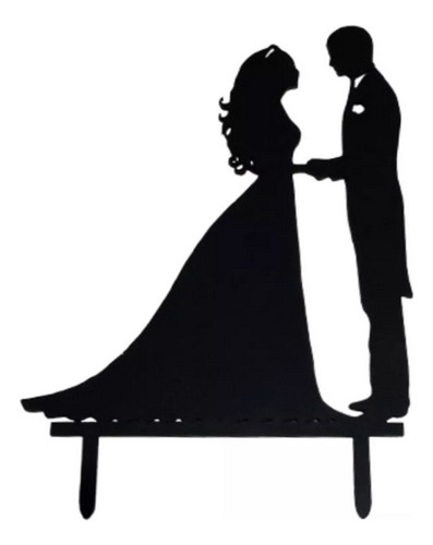 Letrero Para El Pastel De Bodas De Madera Topper Cake Boda Negro Boda