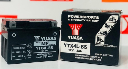 Bateria Yuasa  Ytx4l Bs - Delivey A Domicilio