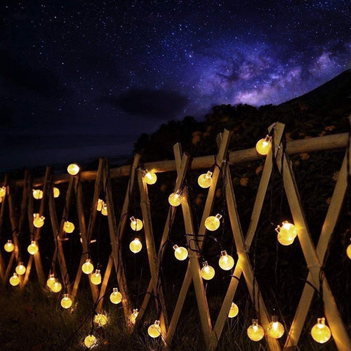 Guirnalda De Luces Solares Led Impermeables De 6.5 M, 30 Uds