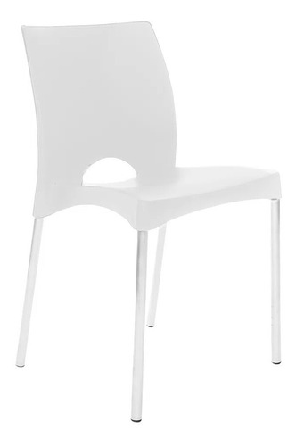 Silla De Comedor Moderna Metal/plastico Boston Js