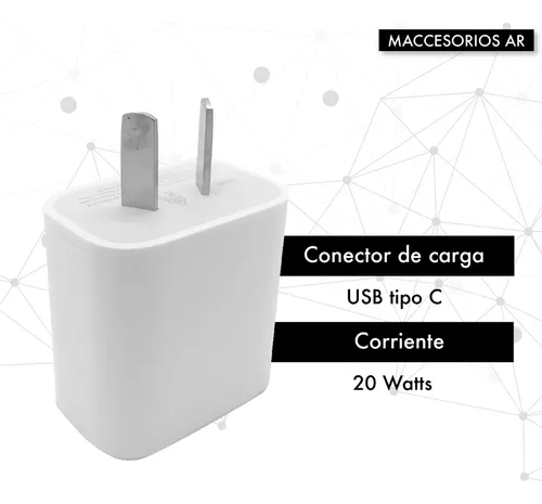 Cargador 20w + Cable Usb Tipo C Compatible Con iPhone 15