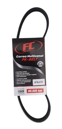 Correa Fc 4pk650 Alternador Chevrolet Spark 4 Canales