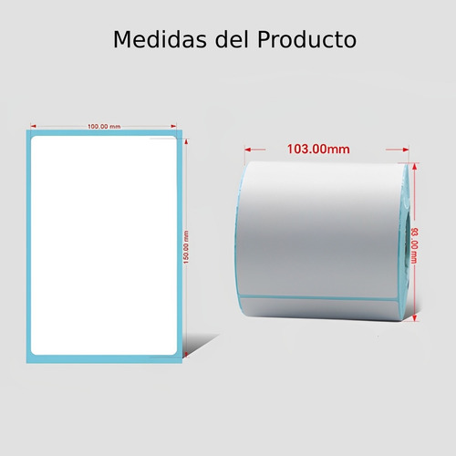 Etiqueta Termica Adherible Directa Full Codigo Envio 10x15cm