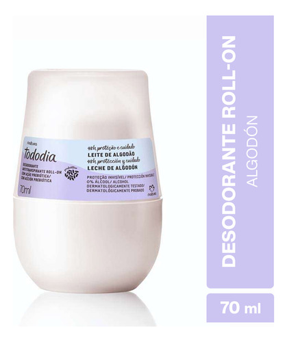 Desodorante Roll-on Algodón 70 Ml, Natura